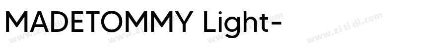 MADETOMMY Light字体转换
